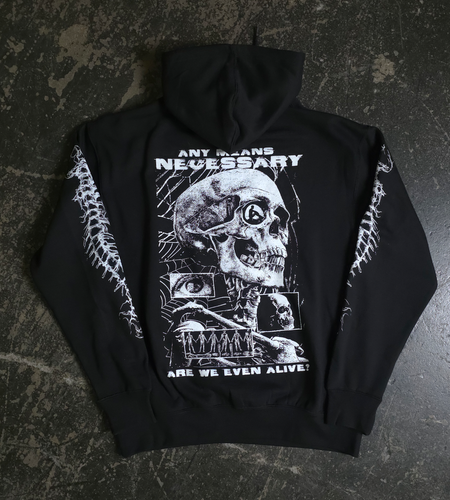 Are We Even Alive Pullover Hoodie Black