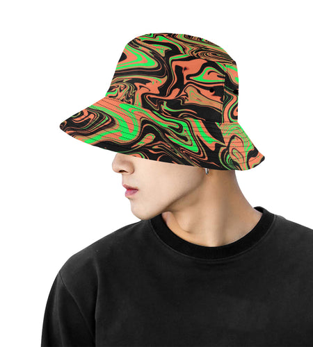 90s Toxic Acid Spill Rave Bucket Hat