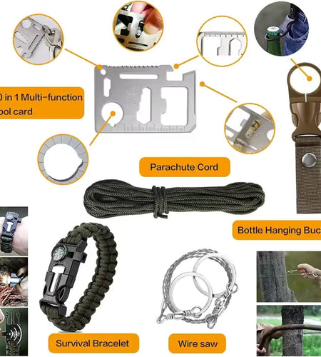 31 Pieces in 1 Bag Survival Gear and Equipment